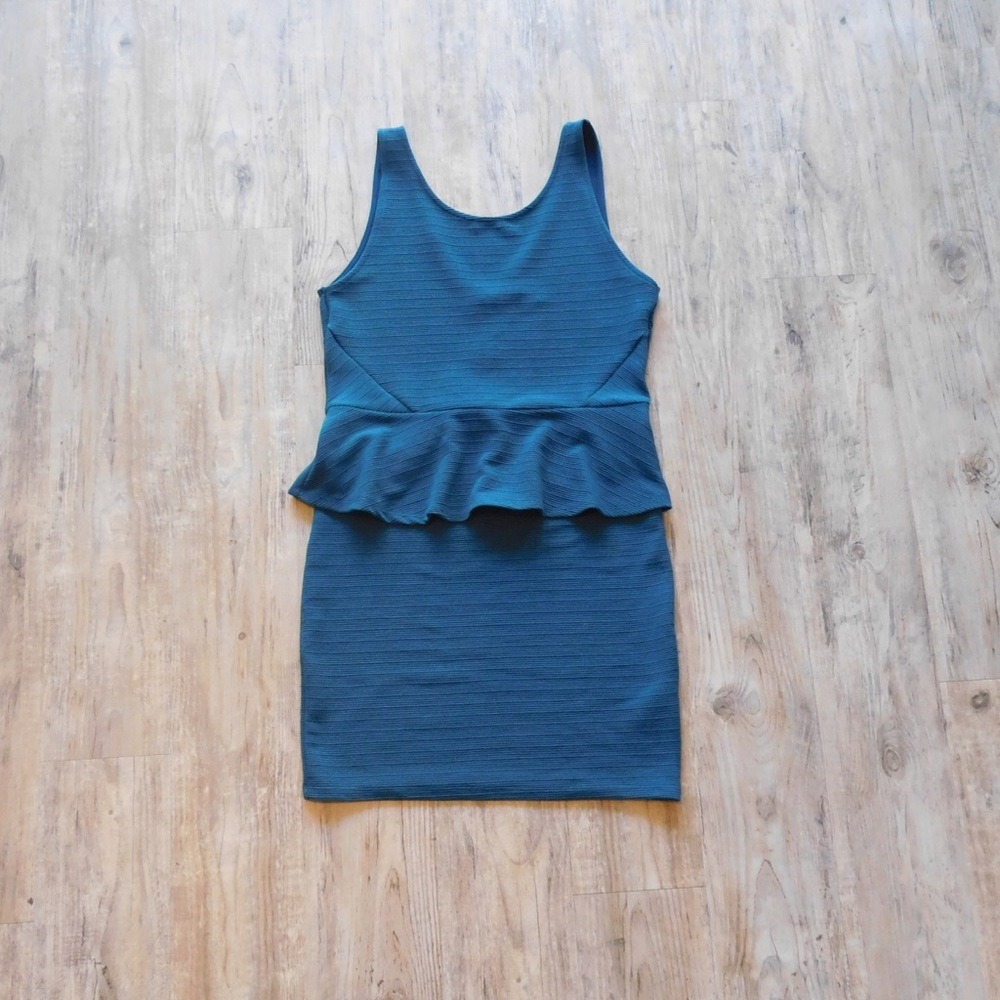 Blue-green dress